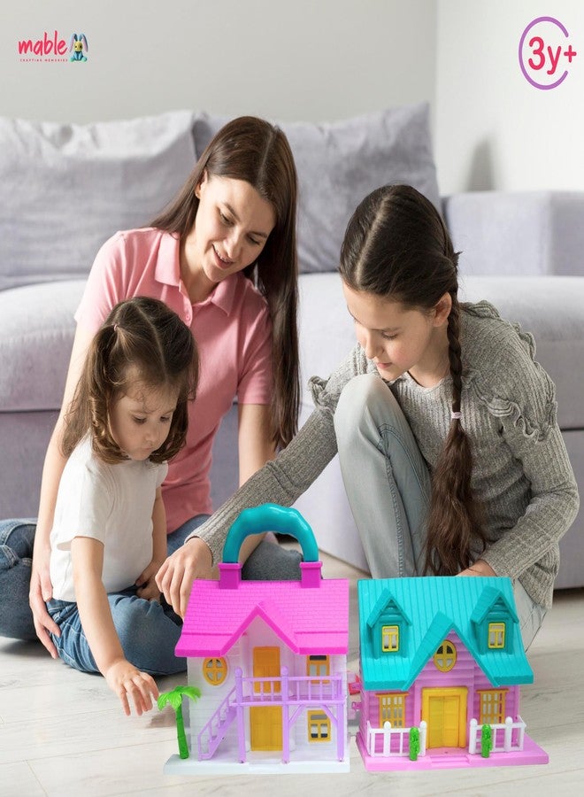 MABLE Girls Big Size Pretty Doll House Playset for Kids, Beautiful Two Room Set, Furniture, and Openable Doors for Kid Girls | Stunning Design for Indoor & Outdoor Fun for Children - Image 2